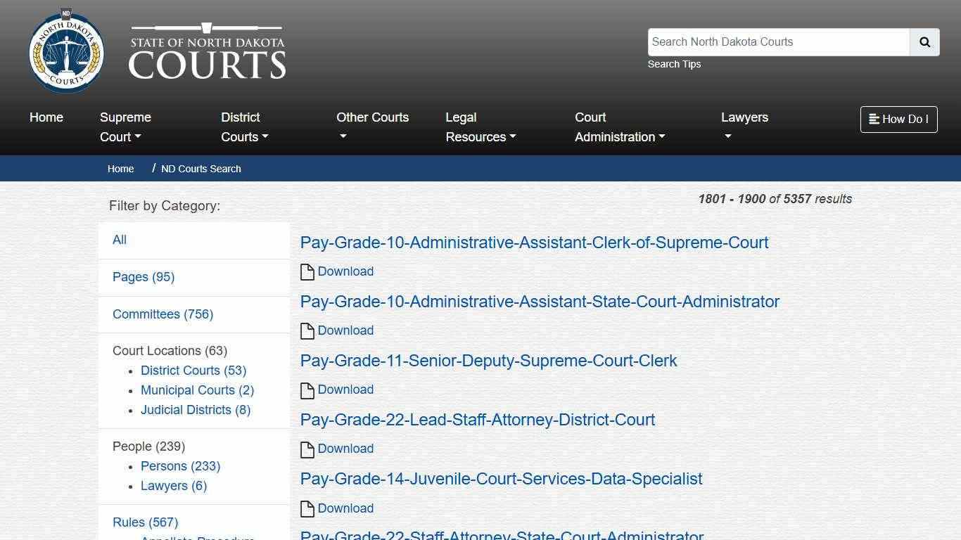 North Dakota Court System