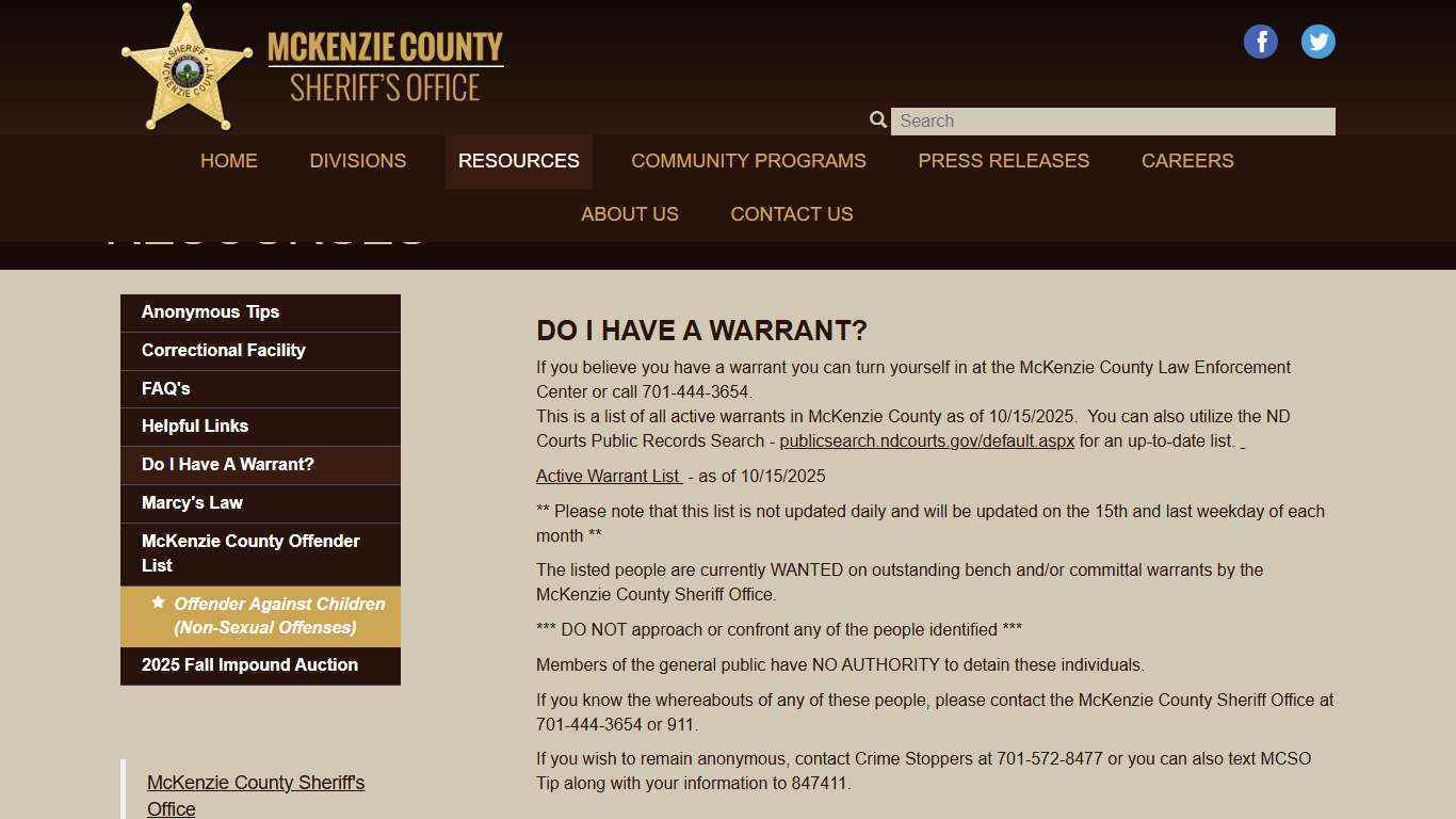 Do I Have A Warrant?