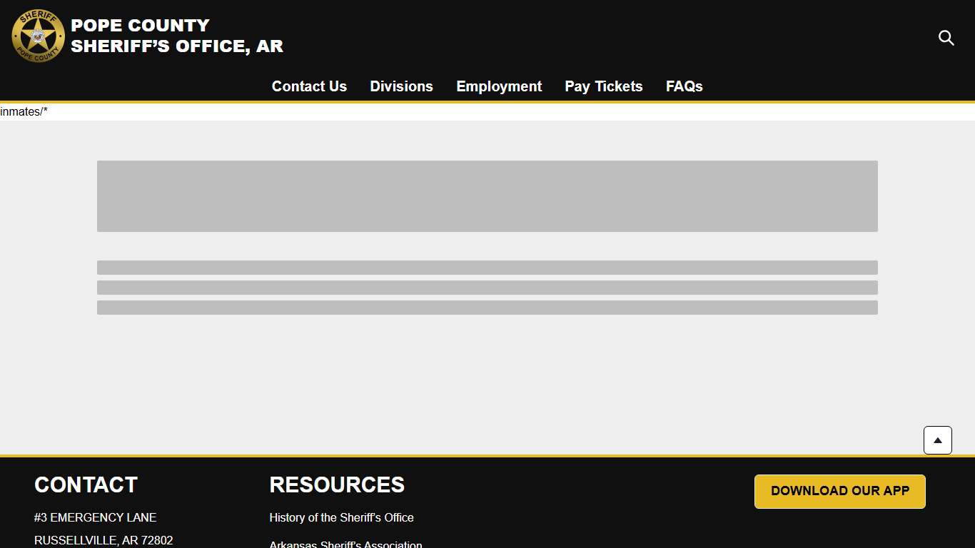 Inmates | Pope County Sheriff’s Office AR